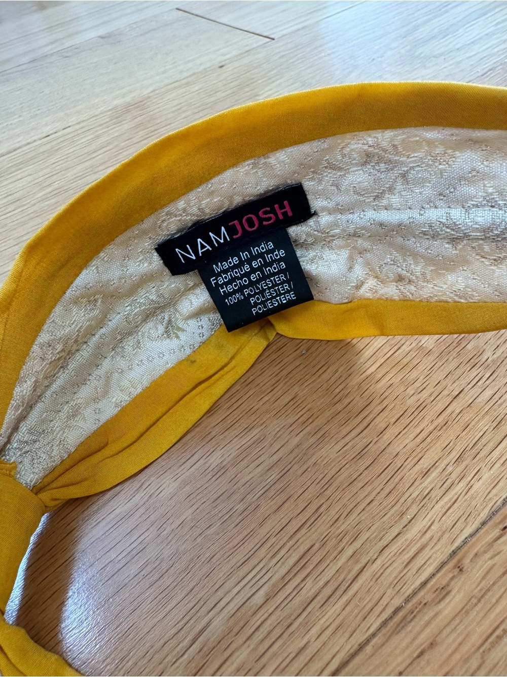 Namjosh Embellished Yellow Padded Headband - Picture 3 of 8